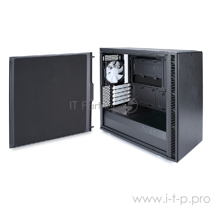 Корпус Minitower Fractal Design Define Mini C FD-CA-DEF-MINI-C-BK, mATX, черный (без БП)