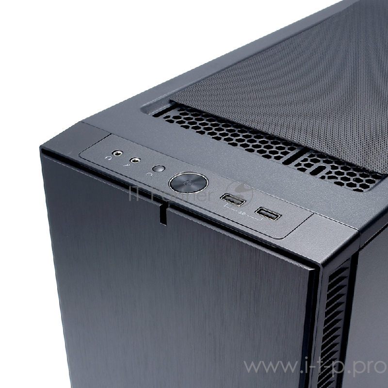 Корпус Minitower Fractal Design Define Mini C FD-CA-DEF-MINI-C-BK, mATX, черный (без БП)