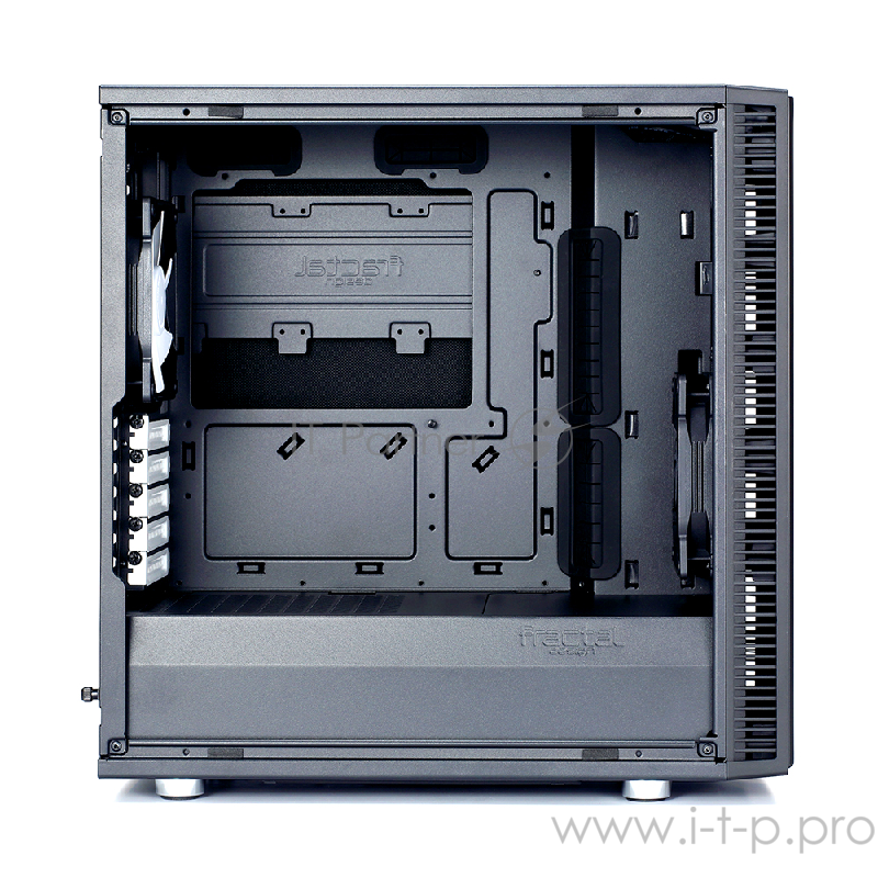 Корпус Minitower Fractal Design Define Mini C FD-CA-DEF-MINI-C-BK, mATX, черный (без БП)