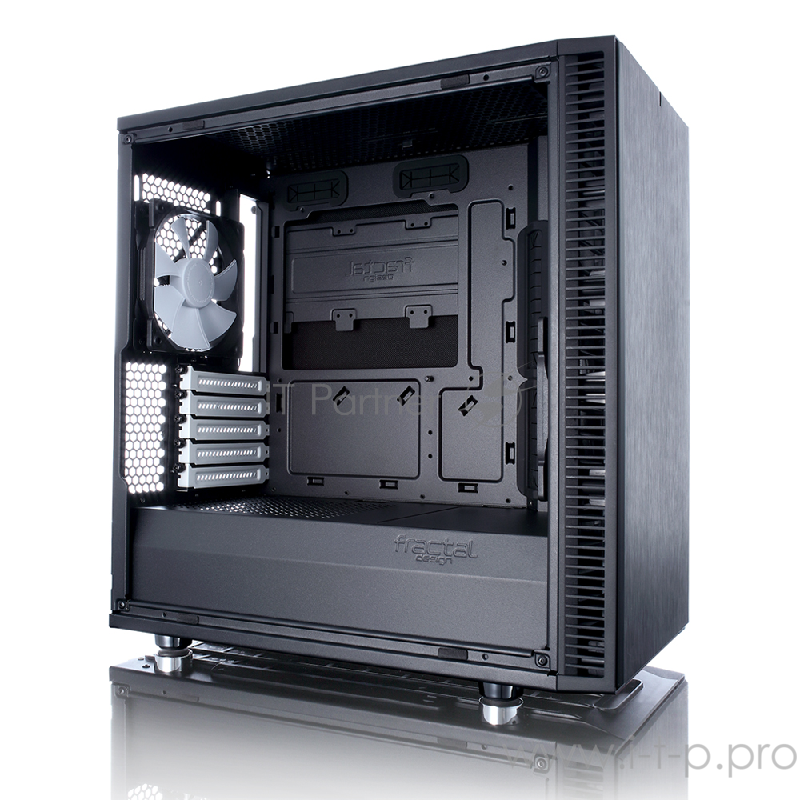 Корпус Minitower Fractal Design Define Mini C FD-CA-DEF-MINI-C-BK, mATX, черный (без БП)