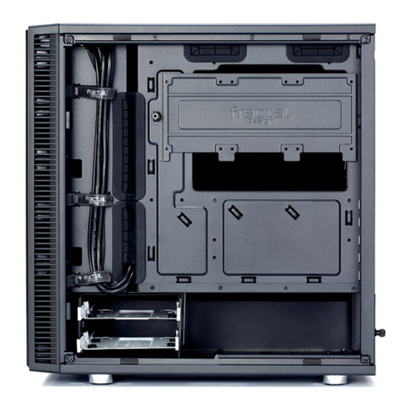 Корпус Minitower Fractal Design Define Mini C FD-CA-DEF-MINI-C-BK, mATX, черный (без БП)