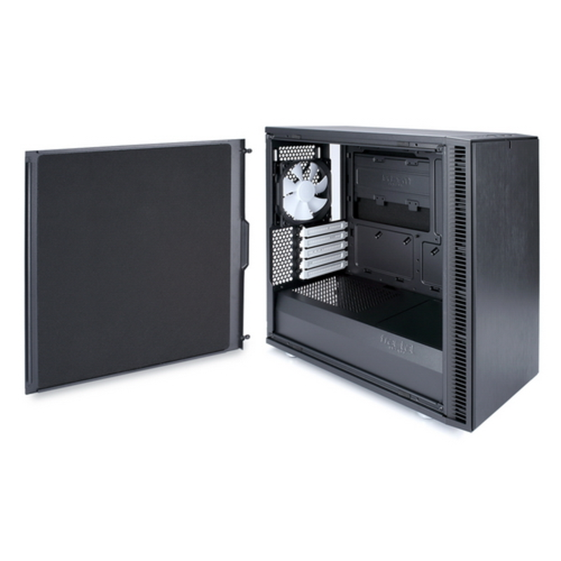 Корпус Minitower Fractal Design Define Mini C FD-CA-DEF-MINI-C-BK, mATX, черный (без БП)