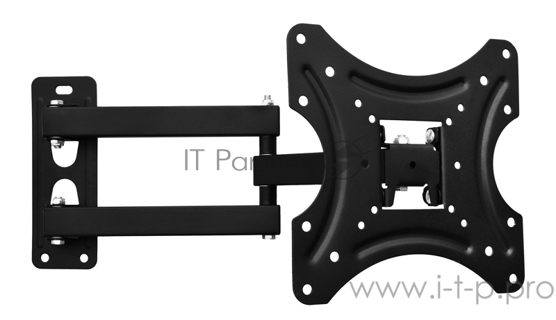 Кронштейн для телевизора Buro FL2 черный 15-29 макс.12кг настенный поворотно-выдвижной и наклонный