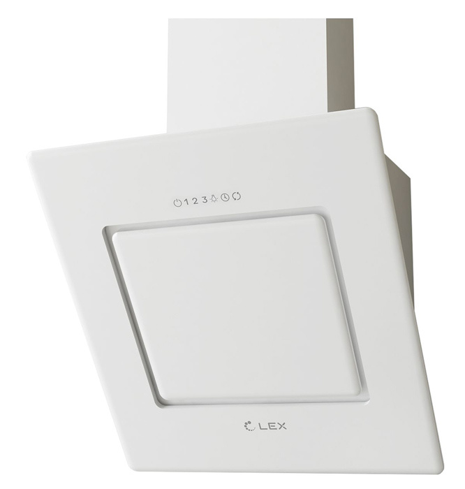 Вытяжка каминная Lex Leila 600 белый управление: сенсорное (1 мотор)