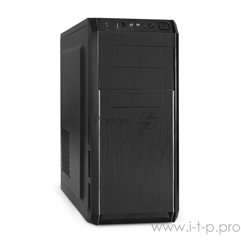 Корпус Miditower ExeGate XP-334UC-XP450 (ATX, XP450 с вент. 12см, 1*USB+1*USB3.0+1*TypeC, аудио, черный)
