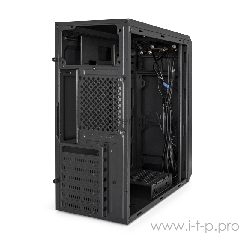 Корпус Miditower ExeGate XP-332UC-XP500 (ATX, XP500 с вент. 12см, 2*USB3.0+1*TypeC, аудио, черный)