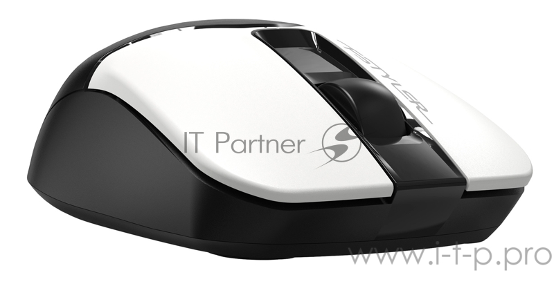 Мышь A4Tech Fstyler FG12 Panda белый/черный оптическая (1200dpi) беспроводная USB (3but)