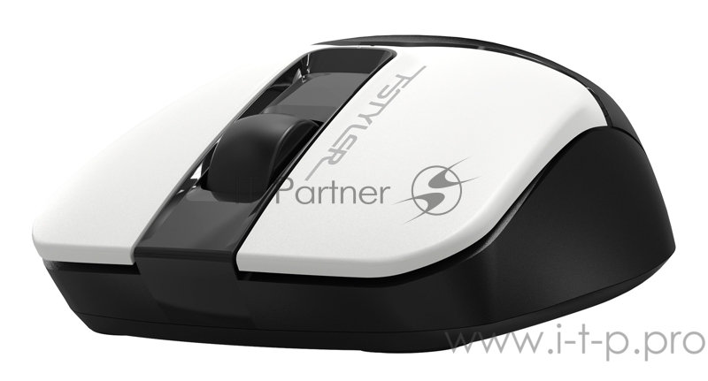 Мышь A4Tech Fstyler FG12 Panda белый/черный оптическая (1200dpi) беспроводная USB (3but)