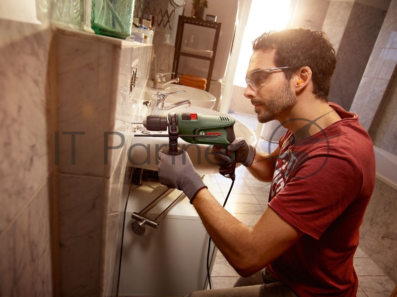 Дрель ударная Bosch EasyImpact 600 патрон:быстрозажимной реверс (кейс в комплекте)