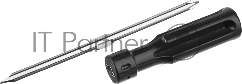 Отвертка СИБИН с двухсторонним стержнем, 2 в1, PH №2 /SL 6мм, 70мм 2516