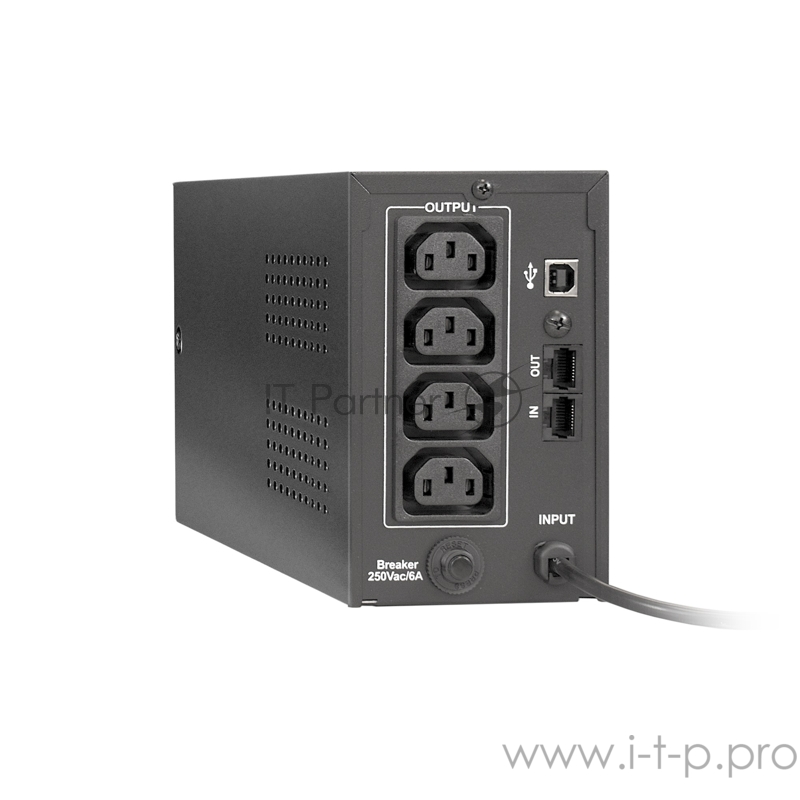ИБП ExeGate EP285476RUS Power Smart ULB-850.LCD.AVR.C13.RJ.USB <850VA/480W, LCD, AVR, 4*IEC-C13, RJ45/11, USB, Black>