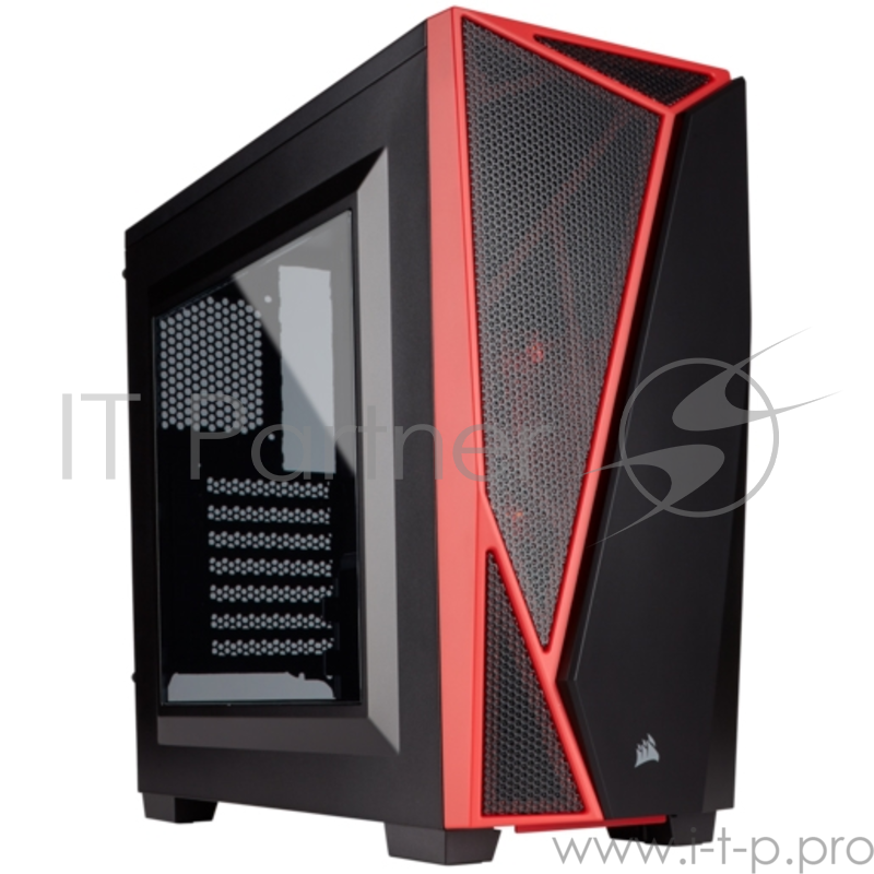 Корпус Miditower Corsair Carbide SPEC-04 CC-9011117-WW, ATX, черно-красный (без БП)