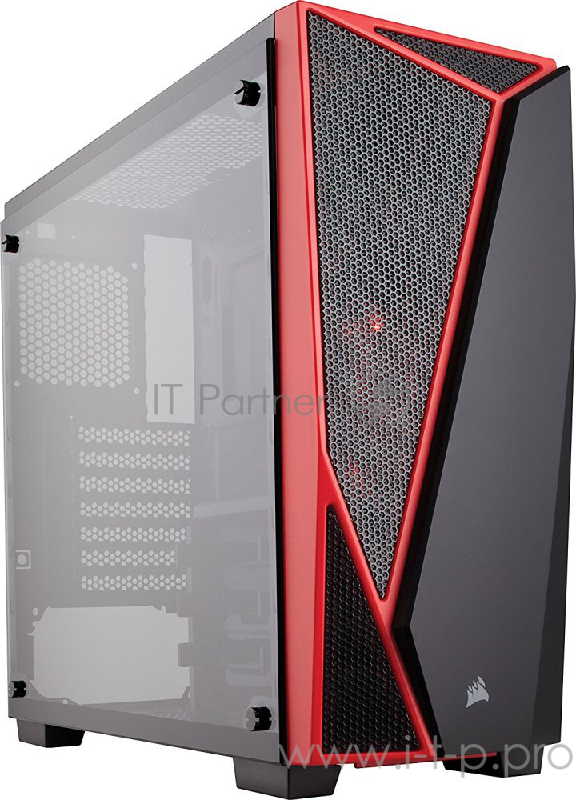 Корпус Miditower Corsair Carbide SPEC-04 CC-9011117-WW, ATX, черно-красный (без БП)