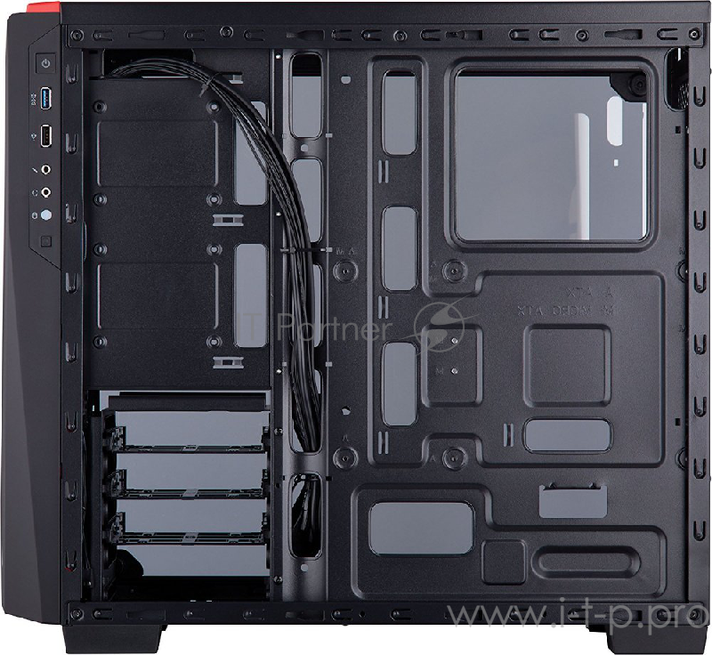 Корпус Miditower Corsair Carbide SPEC-04 CC-9011117-WW, ATX, черно-красный (без БП)