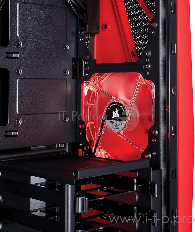 Корпус Miditower Corsair Carbide SPEC-04 CC-9011117-WW, ATX, черно-красный (без БП)