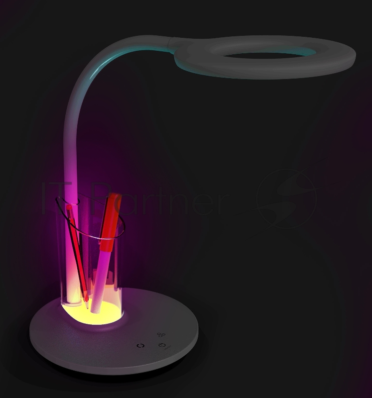 Светильник Camelion KD-826 C01 (14145) настольный на основание белый 8Вт