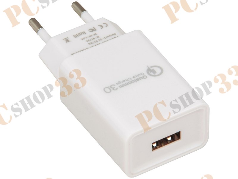 Зарядное устройство Gembird Cablexpert MP3A-PC-16, USB, белый (3000 мА)