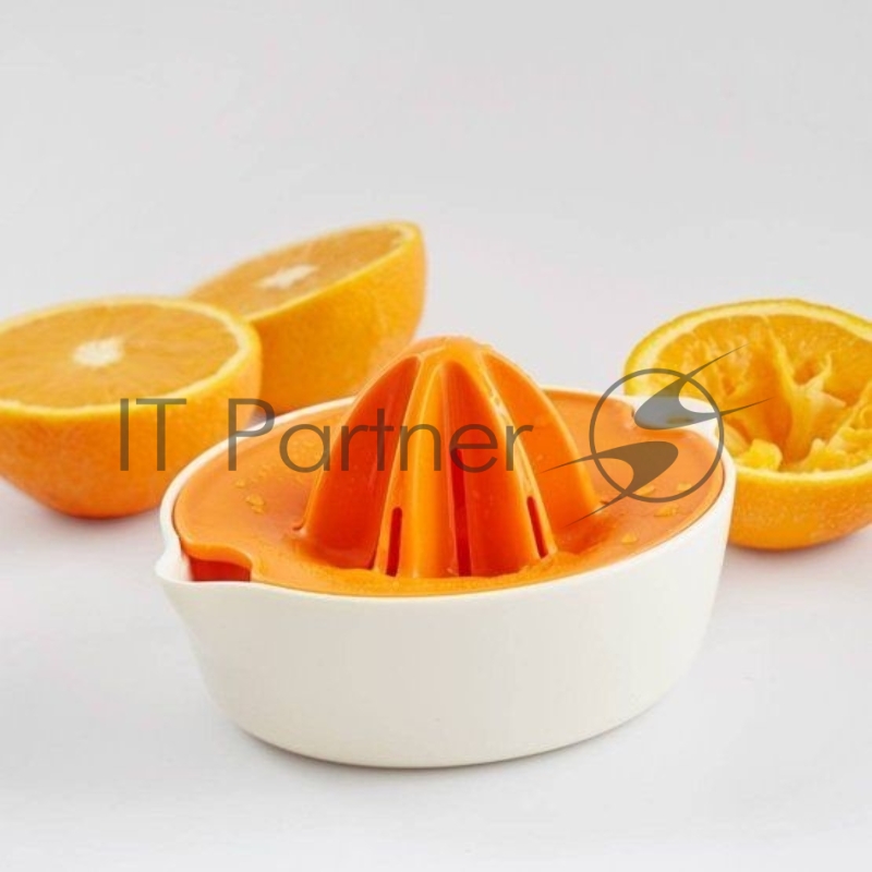 Соковыжималка цитрусовая Fiskars Functional Form 1016125 белый/оранжевый