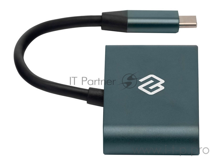 Устройство чтения карт памяти Type C Digma CR-СA2512-G серебристый