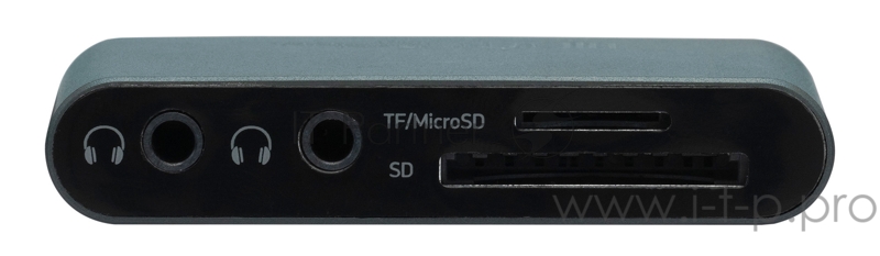 Устройство чтения карт памяти Type C Digma CR-СA2512-G серебристый