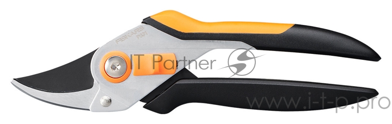 Секатор плоскостной Fiskars Solid P331 черный/оранжевый (1057163)