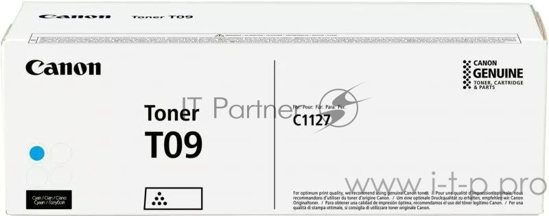 Тонер Canon T09 CY 3019C006 голубой туба для копира i-SENSYS X C1127iF, C1127i, C1127P