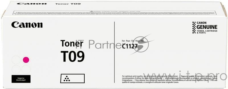 Тонер Canon T09 MG 3018C006 пурпурный туба для копира i-SENSYS X C1127iF, C1127i, C1127P