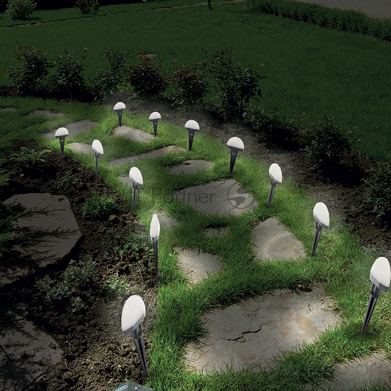 Каскад Lamper Взлетная Полоса LED 8 м с выносной солнечной панелью 2 м и аккумулятором, монтаж в грунт IP65, холодное белое свечение