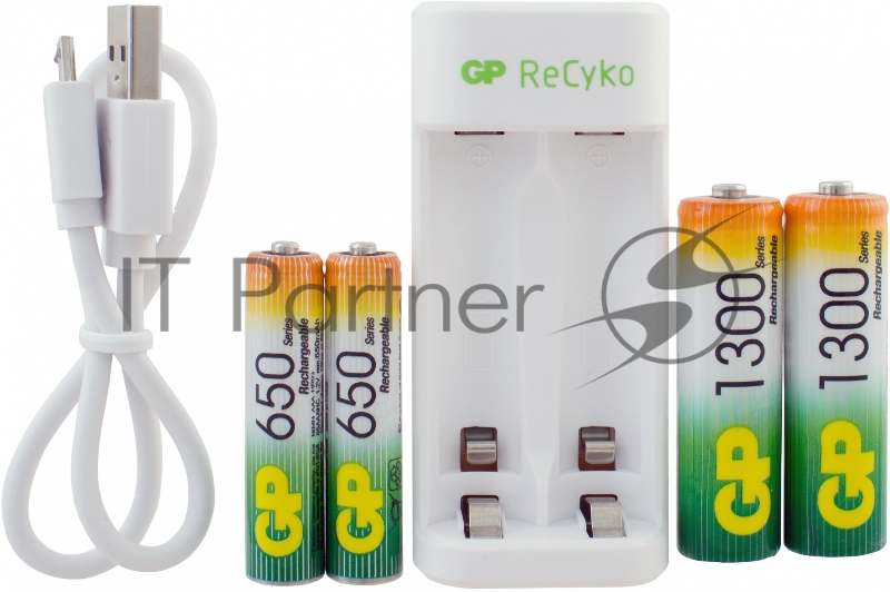 Аккумулятор + зарядное устройство GP PowerBank E211130 AA NiMH 1300mAh (4шт)