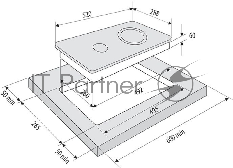 Варочная поверхность Krona Orsa 30 черный
