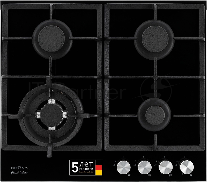 Газовая варочная поверхность Krona ALMA 60 черный