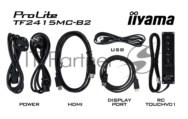Монитор Iiyama 21.5 ProLite TF2215MC-B2 черный IPS LED 14ms 16:9 HDMI матовая 1000:1 315cd 178гр/178гр 1920x1080 D-Sub DisplayPort FHD USB Touch 4.4кг