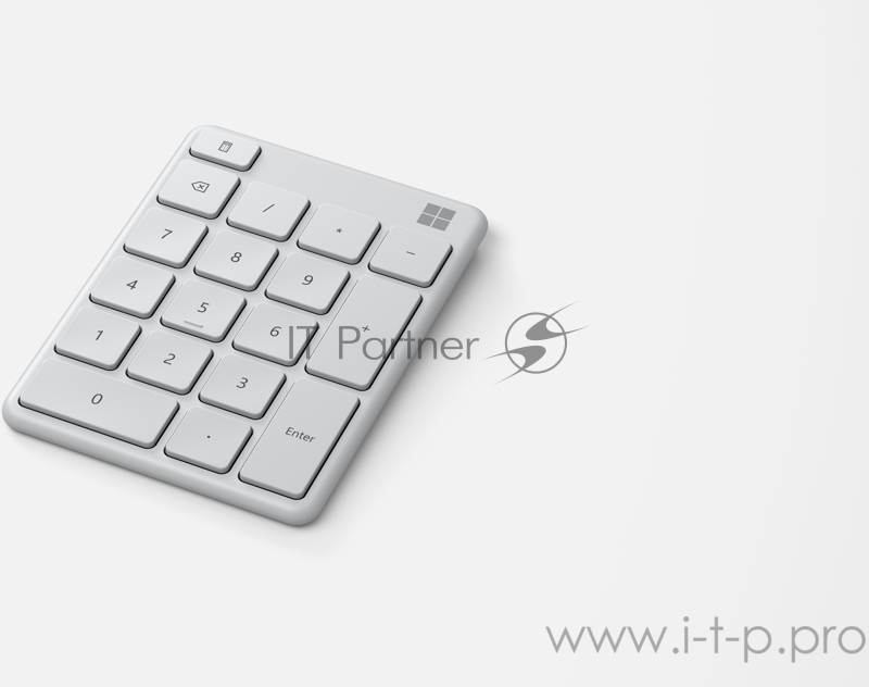 Числовой блок Microsoft Number pad Monza белый беспроводная BT slim