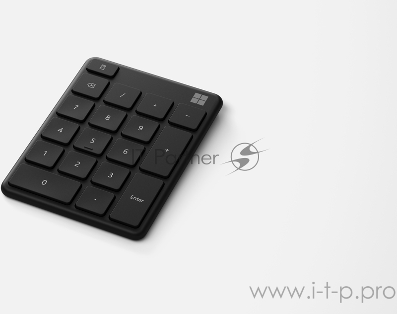 Числовой блок Microsoft Number pad черный беспроводная BT slim