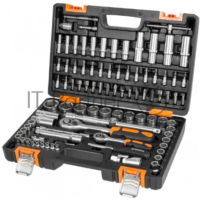 Набор инструментов 1/2дюйм 1/4дюйм CrV пластик. кейс (94 предм.) Вихрь 73/6/7/5