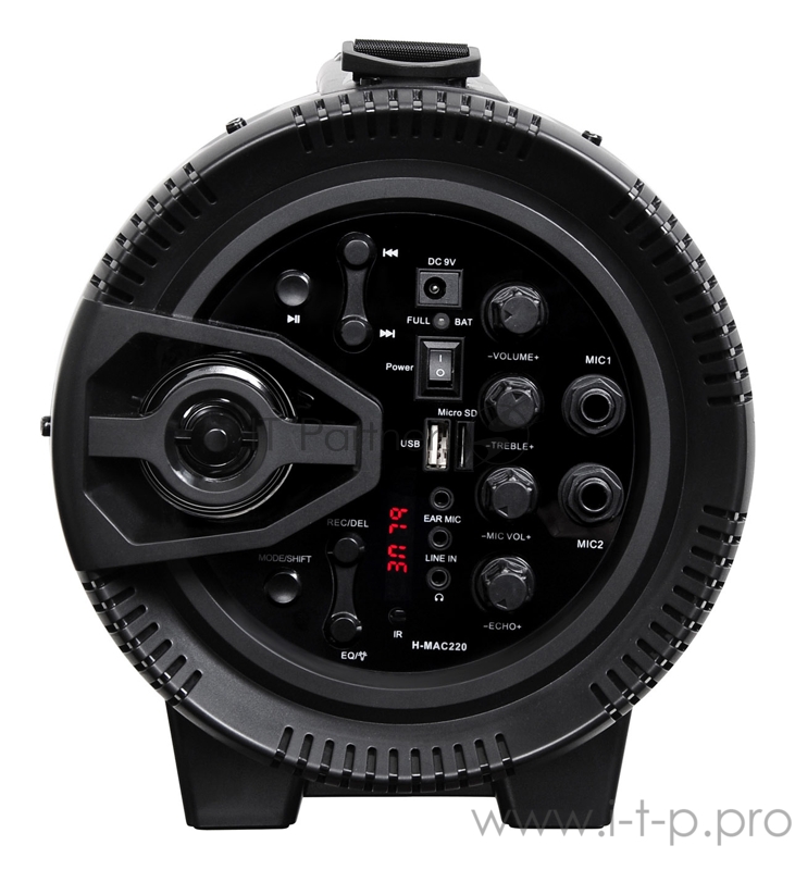 Минисистема Hyundai H-MAC220 черный 45Вт/FM/USB/BT/SD/MMC