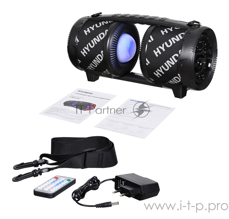 Минисистема Hyundai H-MAC220 черный 45Вт/FM/USB/BT/SD/MMC