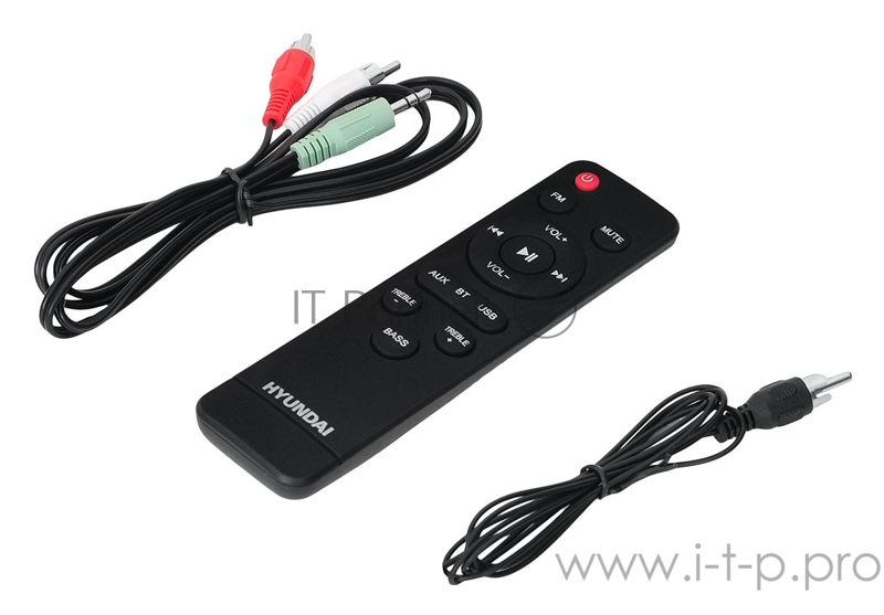 Минисистема Hyundai H-MC320 темно-серый/черный 240Вт/FM/USB/BT