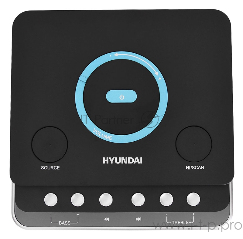 Минисистема Hyundai H-MC320 темно-серый/черный 240Вт/FM/USB/BT