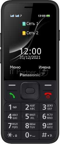 Мобильный телефон Panasonic TF200 32Mb черный моноблок 2Sim 2.4 240x320 0.3Mpix GSM900/1800 MP3 FM microSD max32Gb