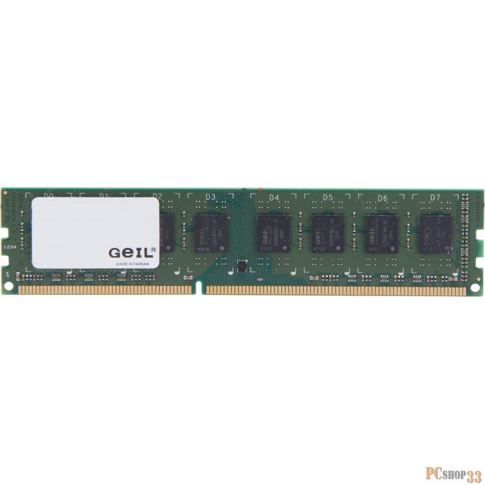Оперативная память Geil Green Series Long DDR3 4GB PC3 10660 1333MHz