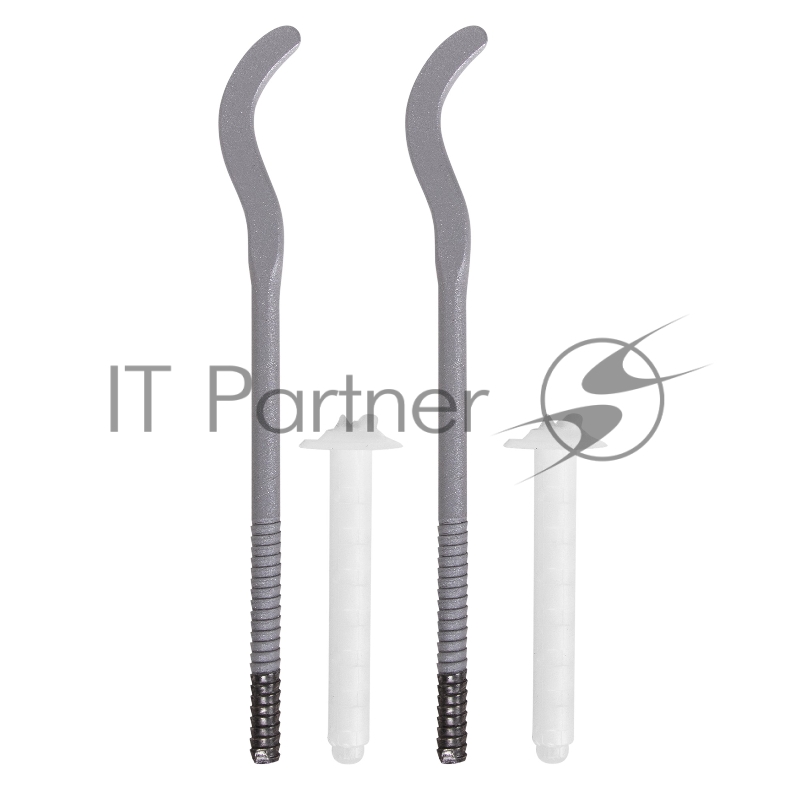 Комплект плоских кронштейнов ROYAL THERMO с дюбелями 7,2х170мм, серебристые