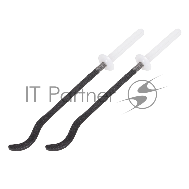 Комплект плоских кронштейнов ROYAL THERMO с дюбелями 7,2х170мм, черные