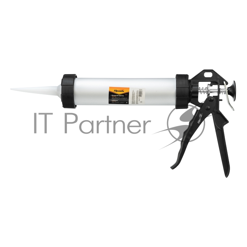 Пистолет для герметика SPARTA 886475 400мл закрытый алюминиевый корпус круглый шток 8 мм