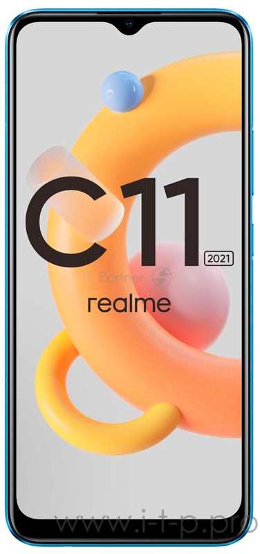 Смартфон Realme C11 2021 32Gb 2Gb синий моноблок 3G 4G 2Sim 6.52 720x1600 Android 11 8Mpix 802.11 b/g/n NFC GPS GSM900/1800 GSM1900 MP3 microSD max256Gb