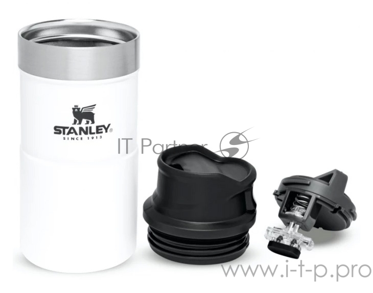 Термокружка Stanley Classic Trigger Action 0.25л. белый картонная коробка (10-09849-011)