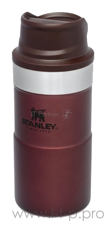 Термокружка Stanley Classic Trigger Action 0.25л. бордовый картонная коробка (10-09849-013)