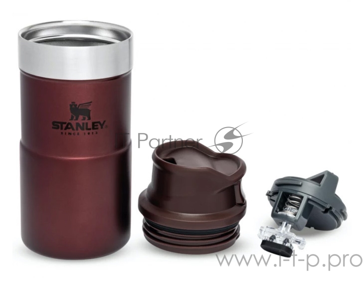 Термокружка Stanley Classic Trigger Action 0.25л. бордовый картонная коробка (10-09849-013)