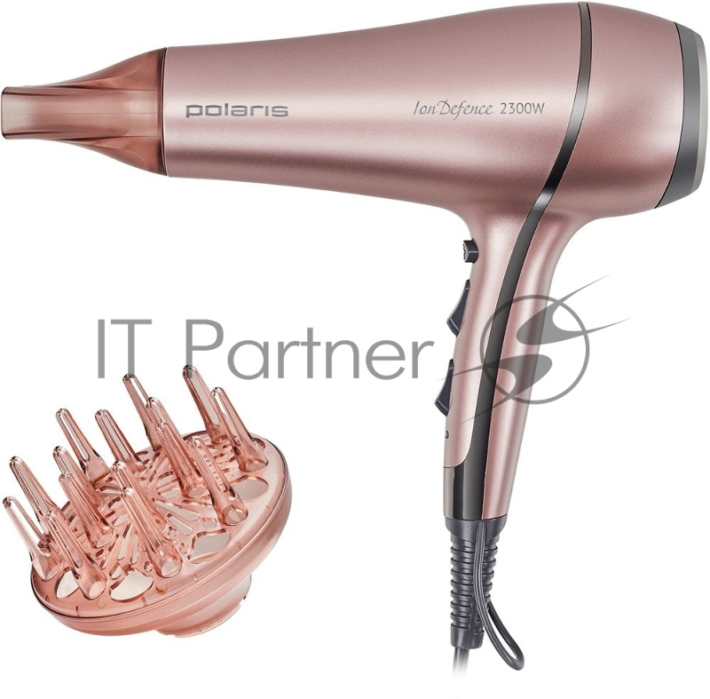 Фен Polaris PHD 2355 TDi 2300Вт розовое золото