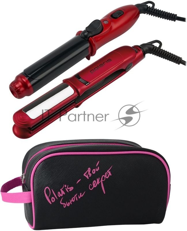 Щипцы Polaris PHS 2070MK + PHS 2580MK покрытие:керамическое красный